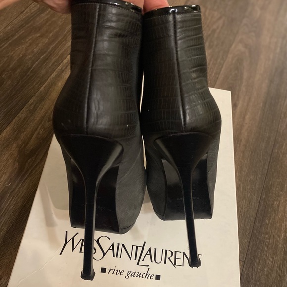 YSL Stunning Rounded Toe Platform Booties! - Picture 7 of 11